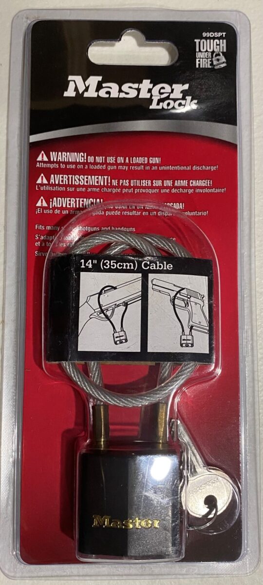 Alternative view of Master Lock® No. 99DSPT CABLE GUN LOCK